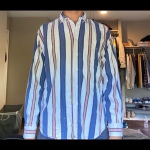 Vintage 90s coliseum blues button up shirt